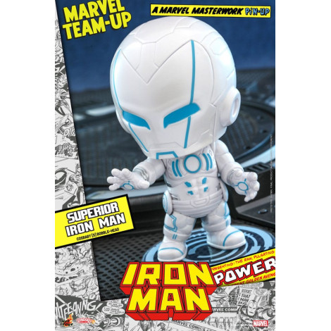 Marvel Iron Man Minifigura de banda desenhada Cosbaby (S) Superior 10 Cm