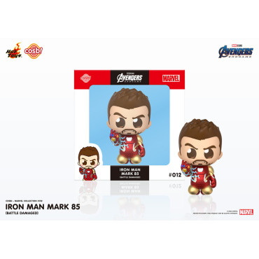 Iron Man Cosbi Minifigure Mark 85 (Batalha) 8 Cm Vingadores: Ultimato