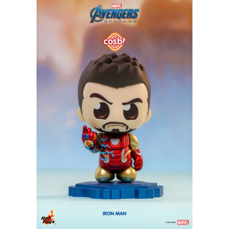 Iron Man Cosbi Minifigure Mark 85 (Batalha) 8 Cm Vingadores: Ultimato