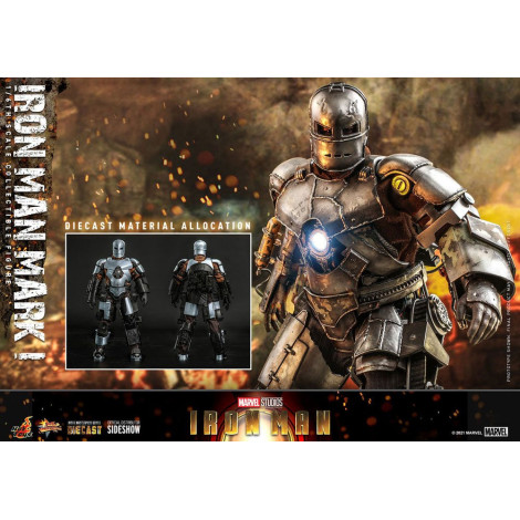 Iron Man Obra-prima do cinema 1/6 Figura Mark I 30 Cm Iron Man