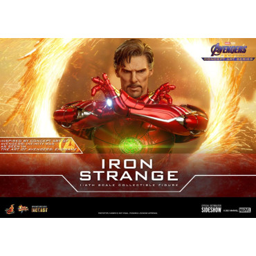 Vingadores: Ultimato Figura Série Arte Conceitual Pvc 1/6 Iron Strange 32 Cm