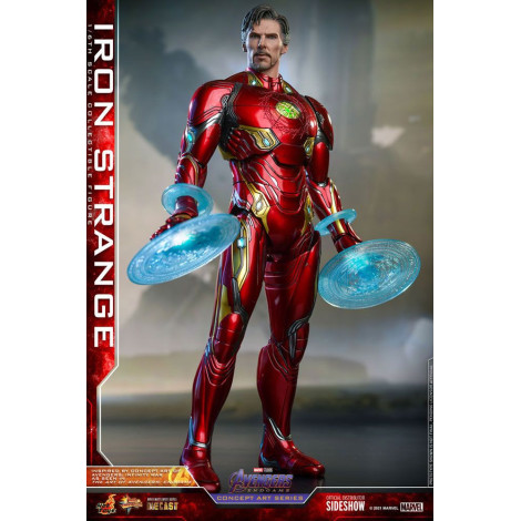 Vingadores: Ultimato Figura Série Arte Conceitual Pvc 1/6 Iron Strange 32 Cm