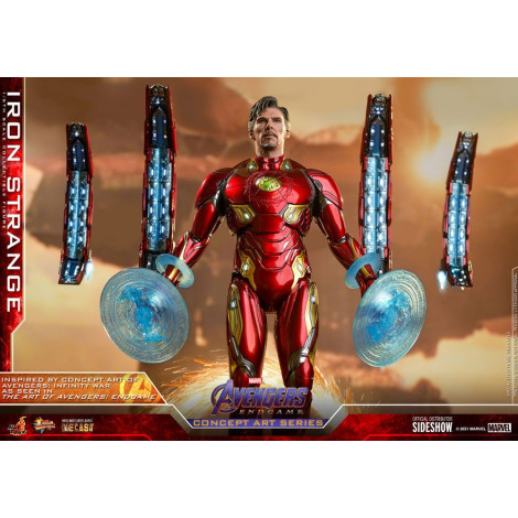 Vingadores: Ultimato Figura Série Arte Conceitual Pvc 1/6 Iron Strange 32 Cm