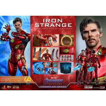 Vingadores: Ultimato Figura Série Arte Conceitual Pvc 1/6 Iron Strange 32 Cm