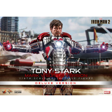 Iron Man Movie Masterpiece 1/6 Tony Stark (Mark V Suit Up Version) Figura de Luxo 31 Cm 2