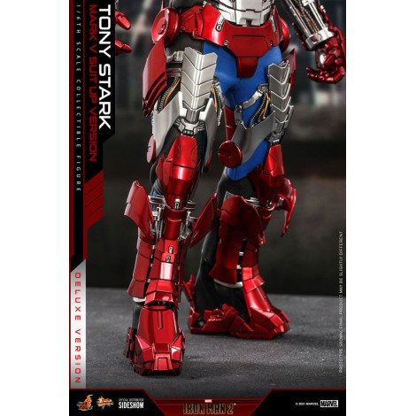 Iron Man Movie Masterpiece 1/6 Tony Stark (Mark V Suit Up Version) Figura de Luxo 31 Cm 2