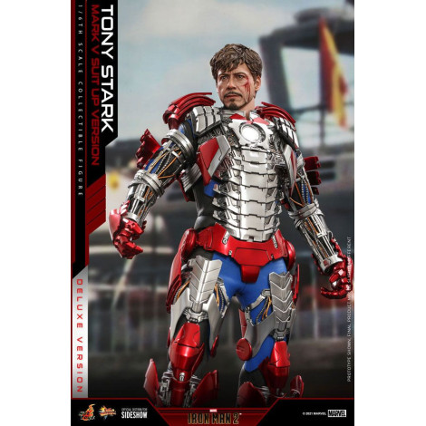 Iron Man Movie Masterpiece 1/6 Tony Stark (Mark V Suit Up Version) Figura de Luxo 31 Cm 2