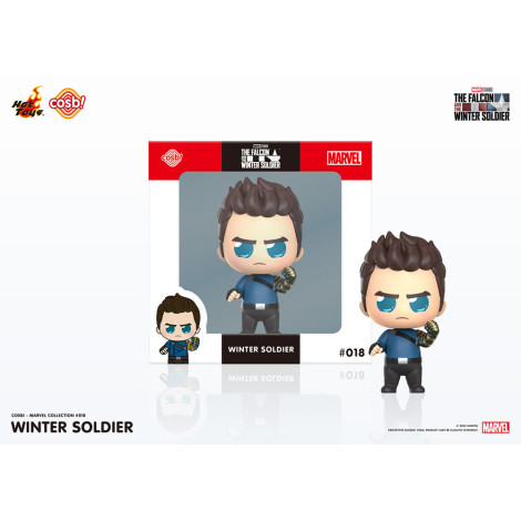 Cosbi Bucky Barnes 8 Cm Falcão e o Soldado Invernal Minifigura