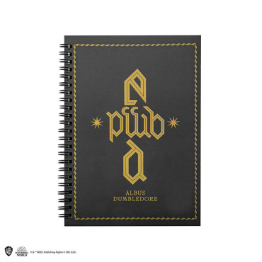 Caderno espiral Dumbledore A5 120 páginas pautadas