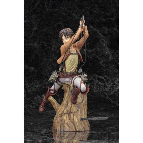 Figura Attack On Titan Artfxj Pvc 1/8 Eren Yeager Pacote de Renovação Ver. 26 Cm