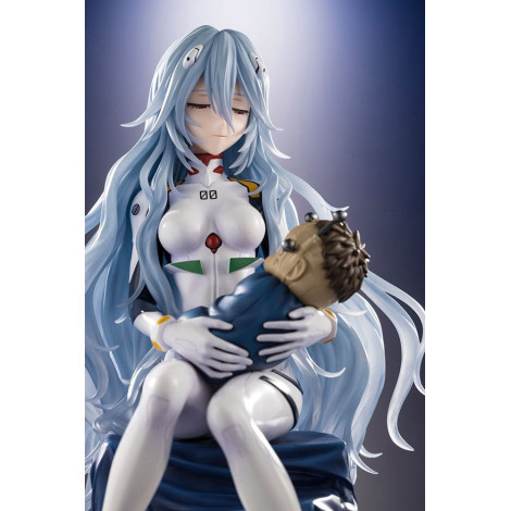 Figura de Evangelion: 3.0+1.0 Thrice Upon A Time Pvc 1/6 Rei Ayanami (Olhar Afetuoso) 22 Cm