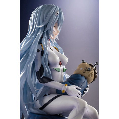 Figura de Evangelion: 3.0+1.0 Thrice Upon A Time Pvc 1/6 Rei Ayanami (Olhar Afetuoso) 22 Cm