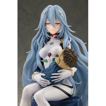 Figura de Evangelion: 3.0+1.0 Thrice Upon A Time Pvc 1/6 Rei Ayanami (Olhar Afetuoso) 22 Cm