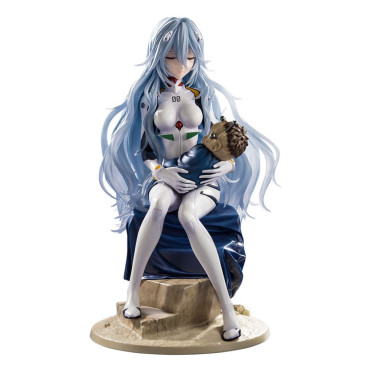 Figura de Evangelion: 3.0+1.0 Thrice Upon A Time Pvc 1/6 Rei Ayanami (Olhar Afetuoso) 22 Cm