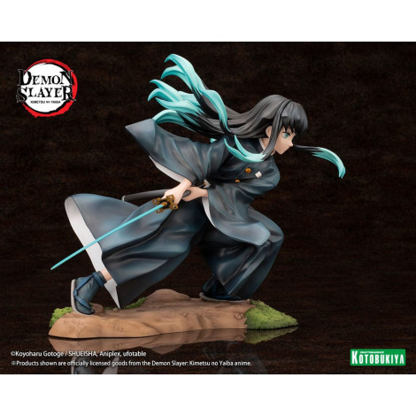 Demon SlayerFigura: Kimetsu No Yaiba Artfxj Pvc 1/8 Muichiro Tokito Edição Bónus 18 Cm