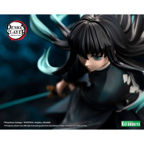 Demon SlayerFigura: Kimetsu No Yaiba Artfxj Pvc 1/8 Muichiro Tokito Edição Bónus 18 Cm