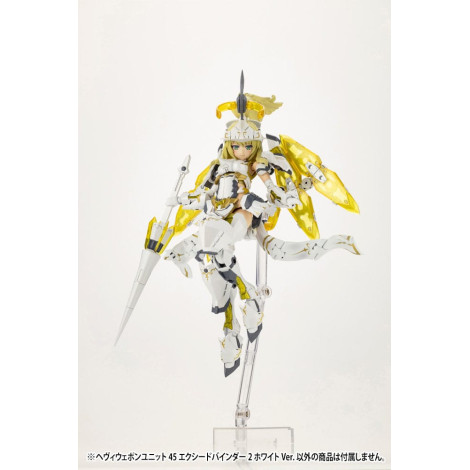 Kotobukiya Figura M.S.G. Acessórios Unidade de armamento pesado 45 Exceed Binder 2 Branco Ver.