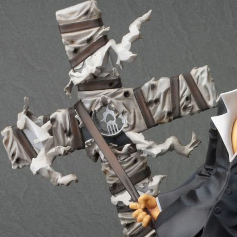 Trigun Badlands Rumble Artfx Figura J 1/8 Nicholas D. Wolfwood Renovação Pacote Versão 20 Cm