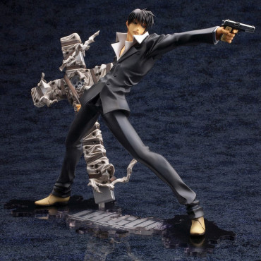 Trigun Badlands Rumble Artfx Figura J 1/8 Nicholas D. Wolfwood Renovação Pacote Versão 20 Cm