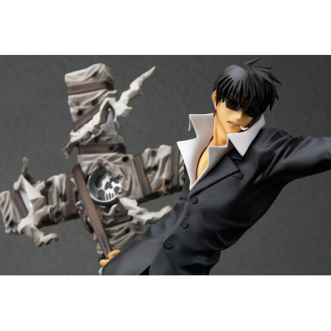 Trigun Badlands Rumble Artfx Figura J 1/8 Nicholas D. Wolfwood Renovação Pacote Versão 20 Cm