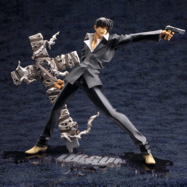 Trigun Badlands Rumble Artfx Figura J 1/8 Nicholas D. Wolfwood Renovação Pacote Versão 20 Cm