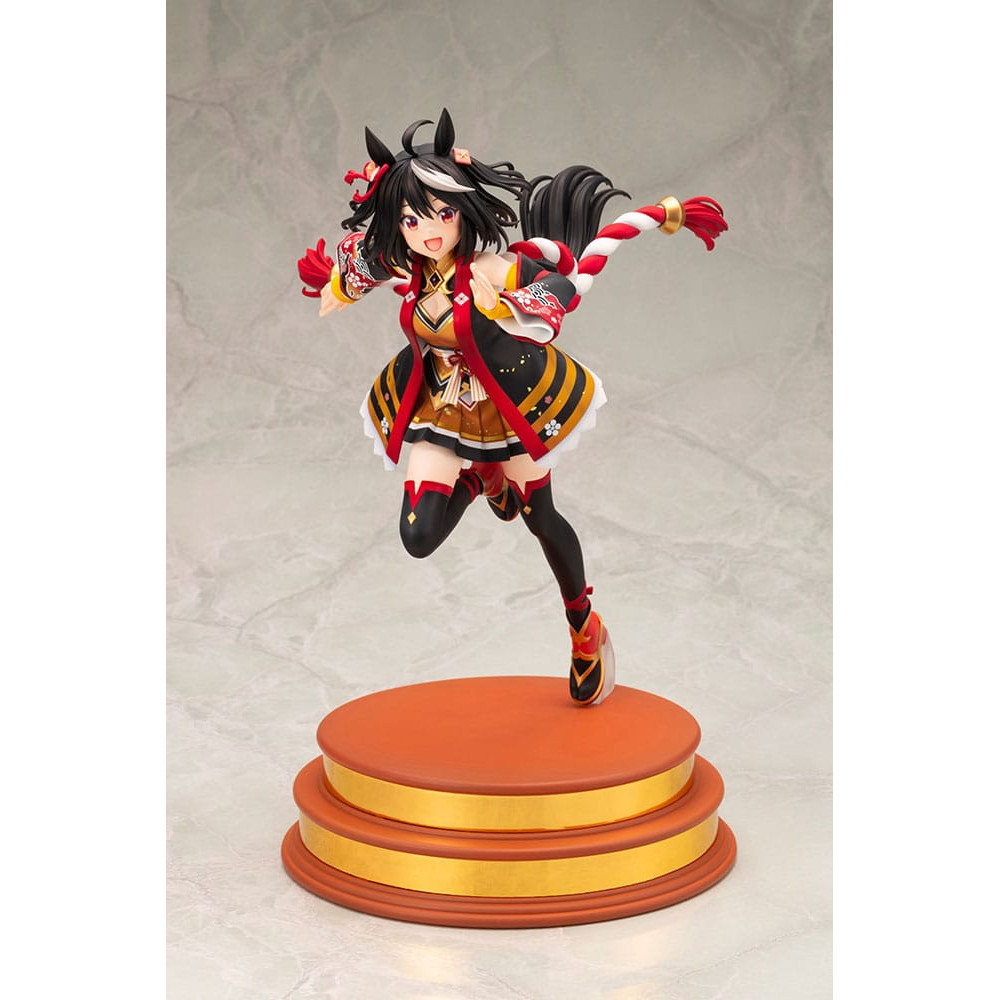 Figura Uma Musume Pretty Derby Pvc 1/7 Ultrapassando o Calor Invasor Kitasan Preto 30 Cm