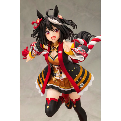 Figura Uma Musume Pretty Derby Pvc 1/7 Ultrapassando o Calor Invasor Kitasan Preto 30 Cm