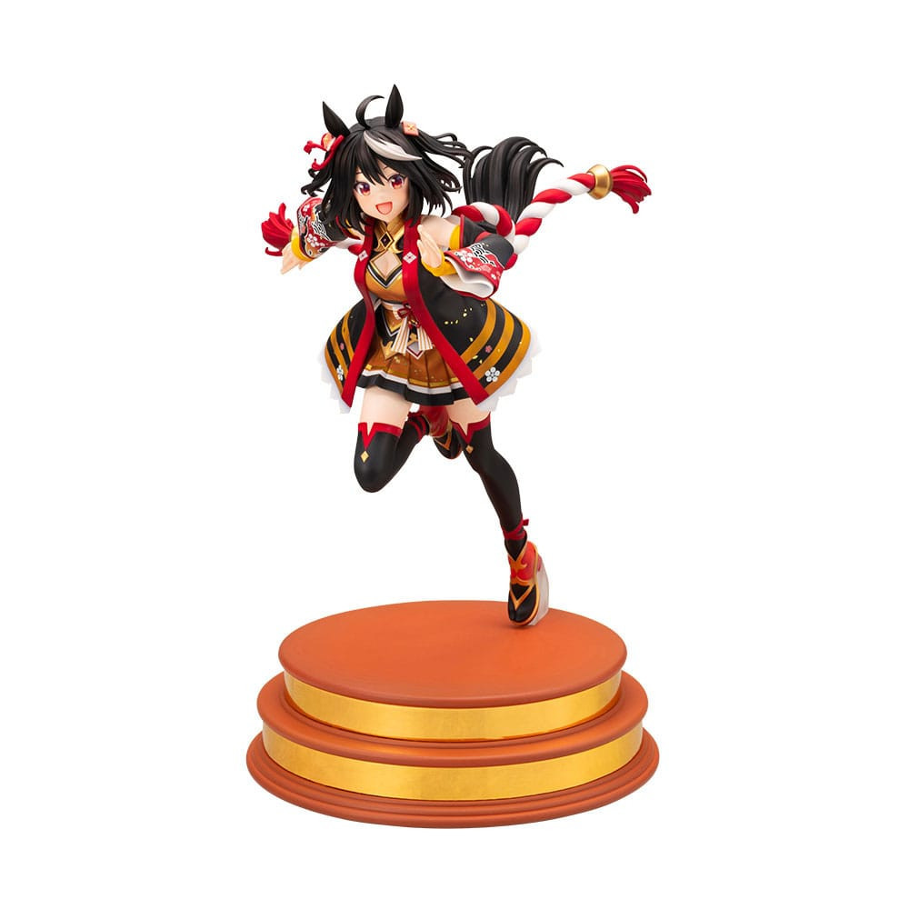 Figura Uma Musume Pretty Derby Pvc 1/7 Ultrapassando o Calor Invasor Kitasan Preto 30 Cm