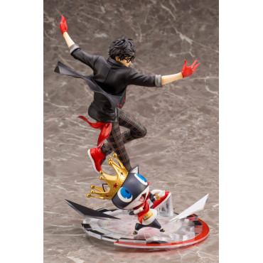 Persona 5 Dancing Star Night Figure Artfxj Pvc 1/8 Hero & Morgana 25 Cm