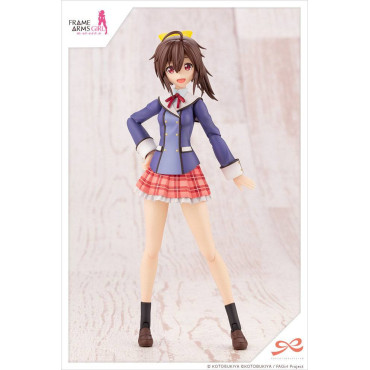 Figura Sousai Shojo Teien Mock-up Kit de Modelo de Plástico 1/10 Ao Gennai Wakaba Roupa de inverno para Raparigas do Liceu 16 Cm