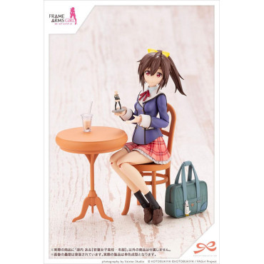 Figura Sousai Shojo Teien Mock-up Kit de Modelo de Plástico 1/10 Ao Gennai Wakaba Roupa de inverno para Raparigas do Liceu 16 Cm