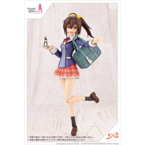 Figura Sousai Shojo Teien Mock-up Kit de Modelo de Plástico 1/10 Ao Gennai Wakaba Roupa de inverno para Raparigas do Liceu 16 Cm