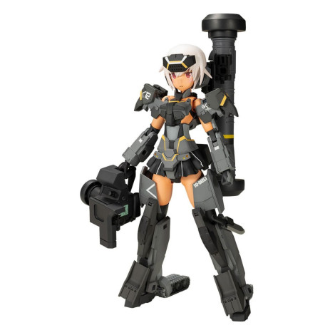 Figura Armação Braços Menina Modelo Plástico Kit Gourai-Kai (Preto) Com Fgm148 Tipo Míssil Anti-Tanque 16 Cm