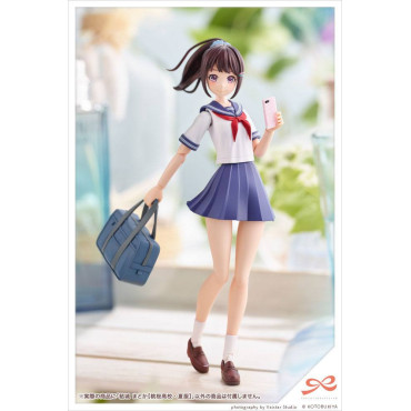 Figura Sousai Shojo Teien Modelo Plástico Kit de Modelo Plástico 1/10 Madoka Yuki Touou High School Roupa de verão 15 Cm