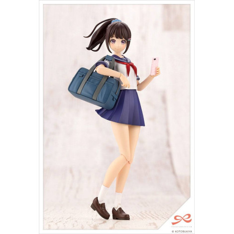 Figura Sousai Shojo Teien Modelo Plástico Kit de Modelo Plástico 1/10 Madoka Yuki Touou High School Roupa de verão 15 Cm