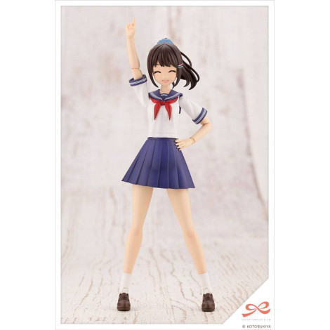 Figura Sousai Shojo Teien Modelo Plástico Kit de Modelo Plástico 1/10 Madoka Yuki Touou High School Roupa de verão 15 Cm