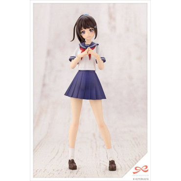 Figura Sousai Shojo Teien Modelo Plástico Kit de Modelo Plástico 1/10 Madoka Yuki Touou High School Roupa de verão 15 Cm