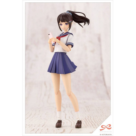 Figura Sousai Shojo Teien Modelo Plástico Kit de Modelo Plástico 1/10 Madoka Yuki Touou High School Roupa de verão 15 Cm