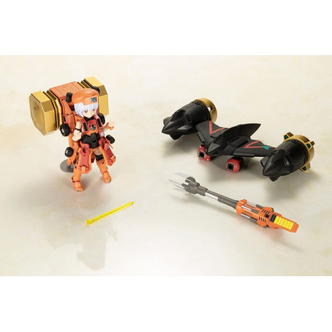 Figura O Rei dos Bravos Gaogaigar Kit de Modelo de Plástico Cross Frame Girl Goldymark & Stealth Gao Ii Set 12 Cm