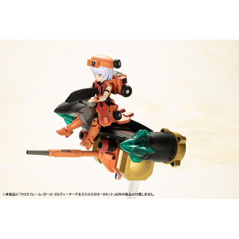 Figura O Rei dos Bravos Gaogaigar Kit de Modelo de Plástico Cross Frame Girl Goldymark & Stealth Gao Ii Set 12 Cm