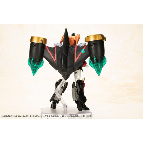 Figura O Rei dos Bravos Gaogaigar Kit de Modelo de Plástico Cross Frame Girl Goldymark & Stealth Gao Ii Set 12 Cm