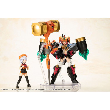 Figura O Rei dos Bravos Gaogaigar Kit de Modelo de Plástico Cross Frame Girl Goldymark & Stealth Gao Ii Set 12 Cm