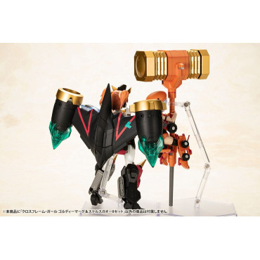 Figura O Rei dos Bravos Gaogaigar Kit de Modelo de Plástico Cross Frame Girl Goldymark & Stealth Gao Ii Set 12 Cm