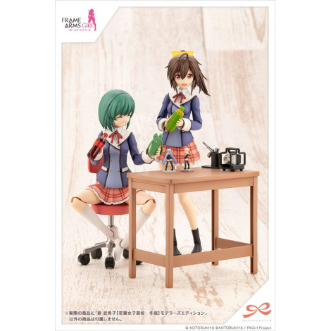 Figura Sousai Shojo Teien Kit de Modelo Plástico 1/10 Bukiko Kotobuki Roupa de inverno Edição do Modelista 15 Cm