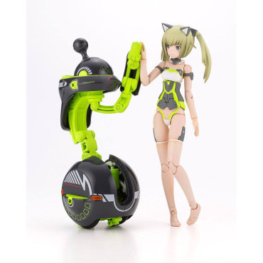 Figura Armação Braços Menina Modelo Plástico Kit Innocentia (Racer) & Noseru (Racing Specs Ver.) 15 Cm