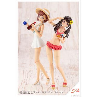 Figura Sousai Shojo Teien Accessories 1/10 Conjunto das merecidas férias de verão da Madoka depois da escola