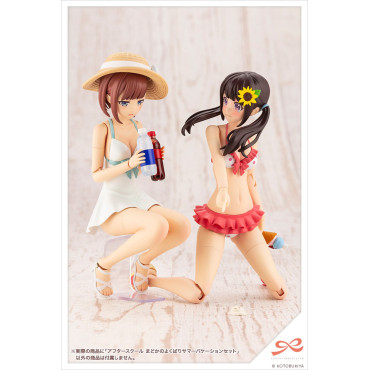 Figura Sousai Shojo Teien Accessories 1/10 Conjunto das merecidas férias de verão da Madoka depois da escola