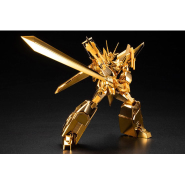 Brave Exkaiser Figura Kit de Modelo em Plástico Grande Exkizer (Versão Banhada a Ouro) 18 Cm