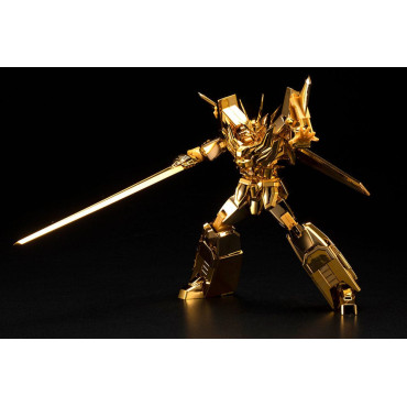 Brave Exkaiser Figura Kit de Modelo em Plástico Grande Exkizer (Versão Banhada a Ouro) 18 Cm