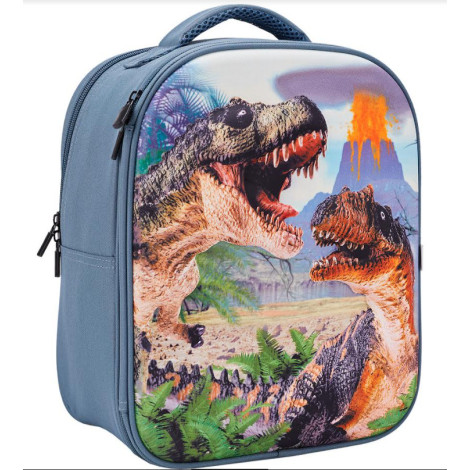 Mochila de dinossauro 3D com diorama e figuras